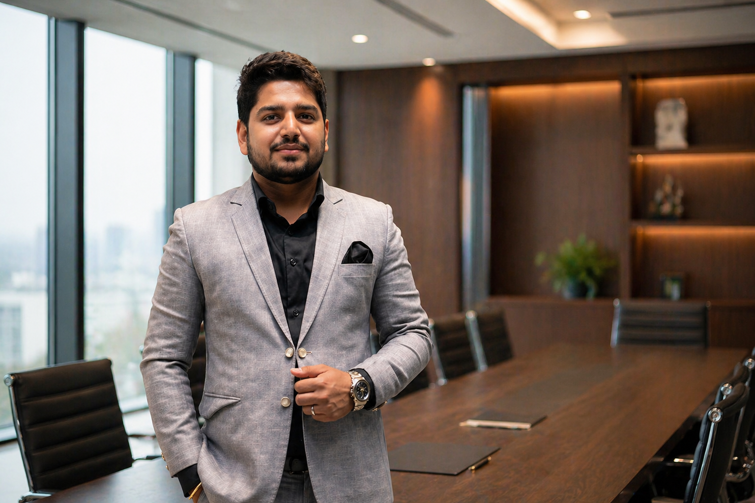 Corporate professionalism in a modern boardroom