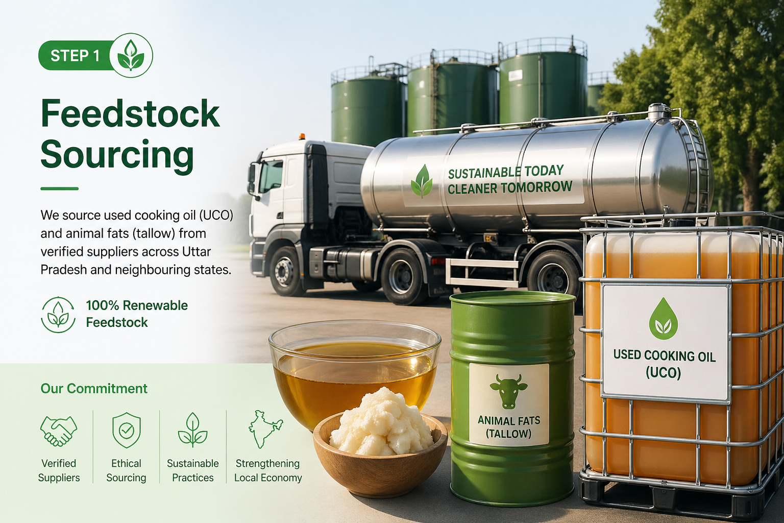 Feedstock sourcing for sustainable energy