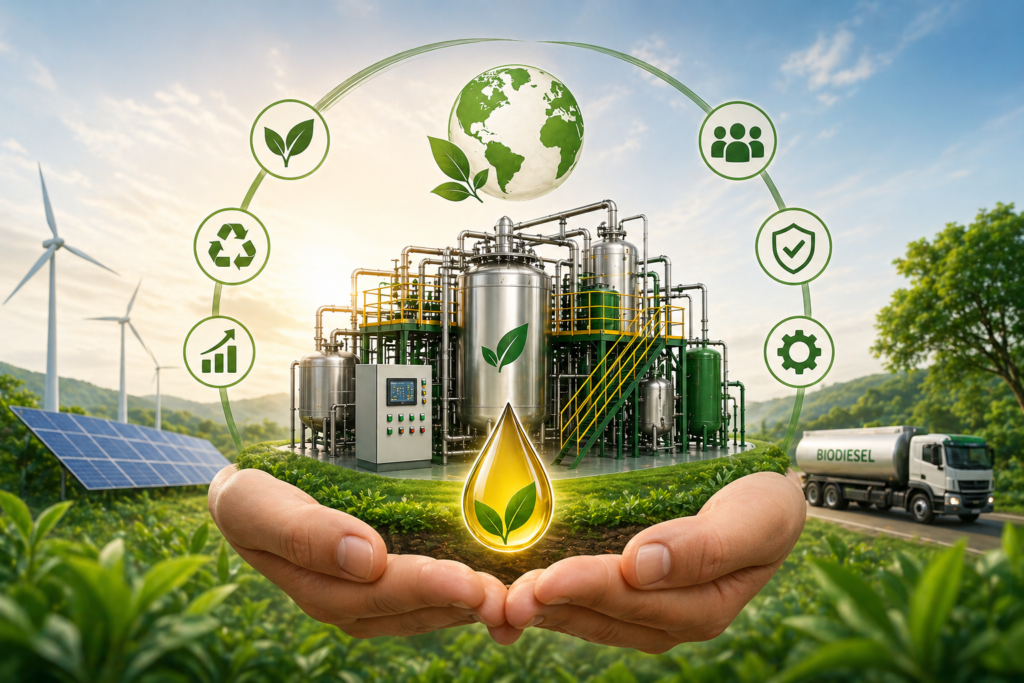 Sustainable energy in nurturing hands
