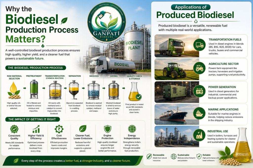 Biodiesel production and its applications