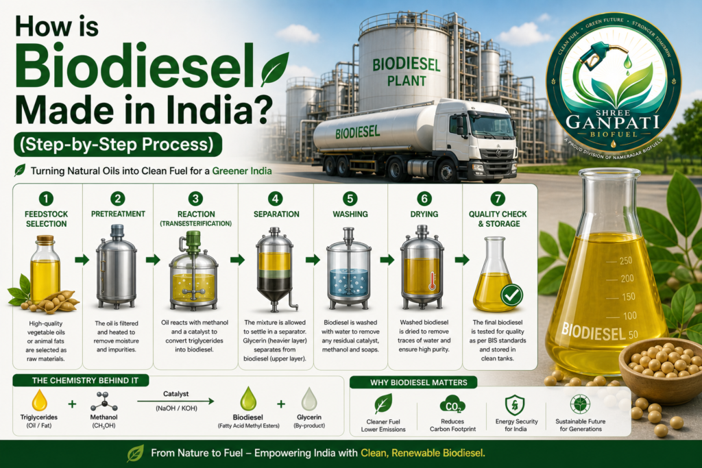 Biodiesel production process for a greener India